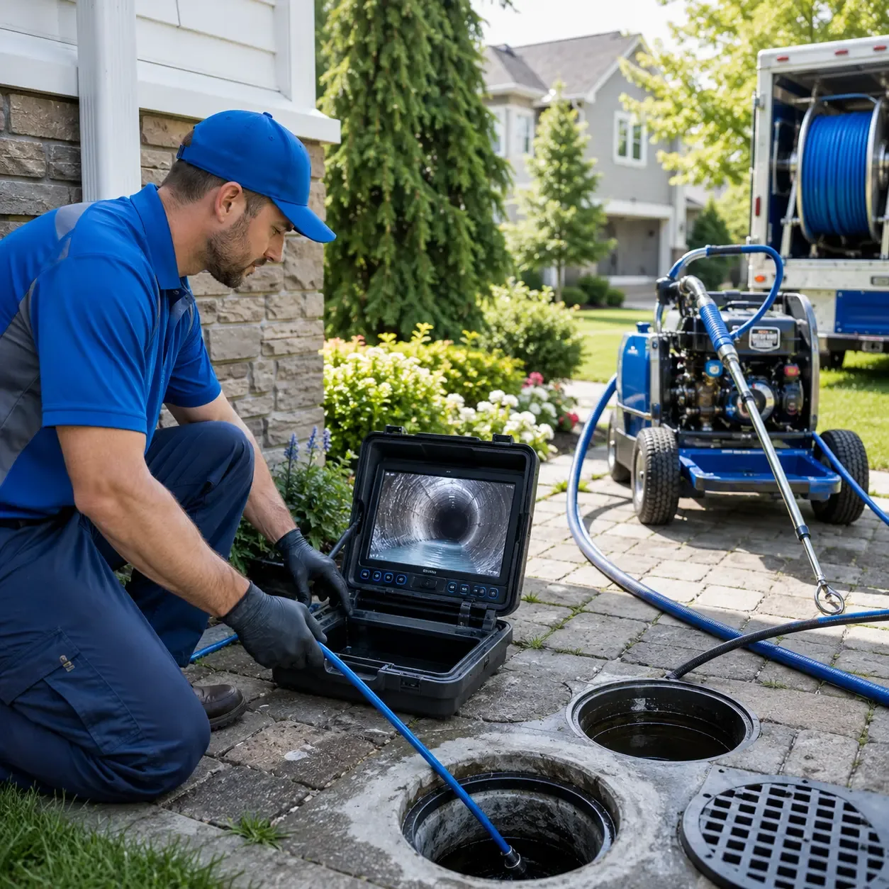 Outdoor drain cleaning professionals serving Baton Rouge, LA